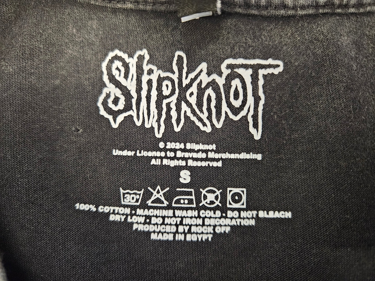 Slipknot: Barcode Self-Titled Acid Wash Tee