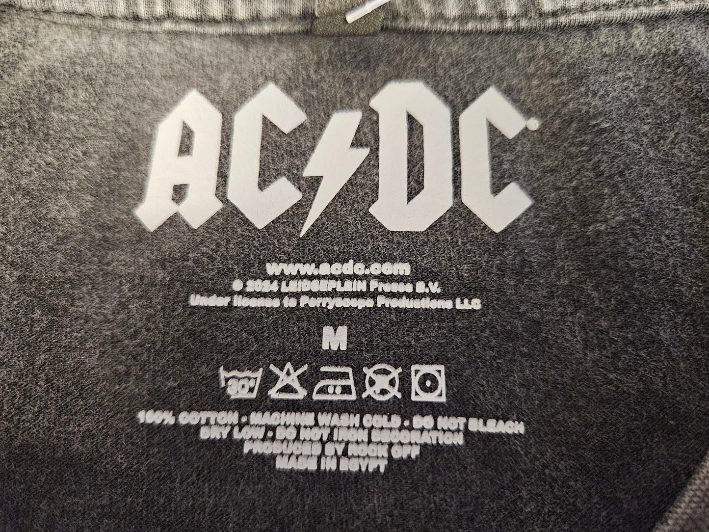 AC/DC: Union Jack Acid Wash Tee