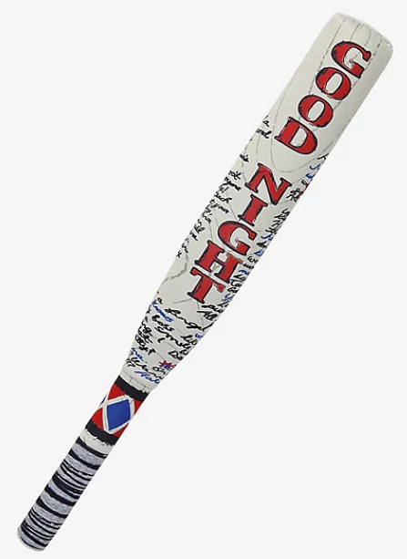 Harley Quinn "Goodnight" baseball bat.
