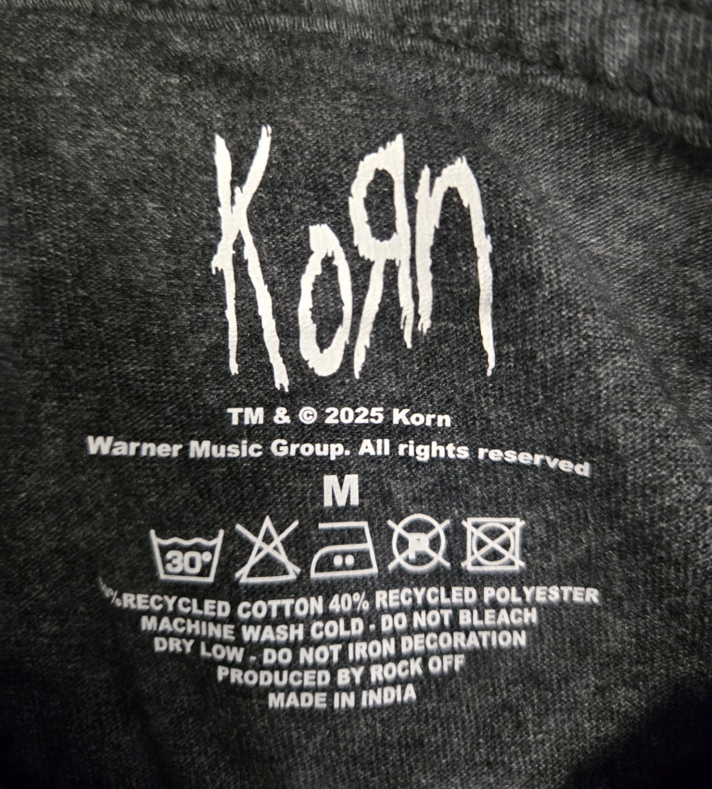 Korn: Acid-Wash Logo Graphic Tee