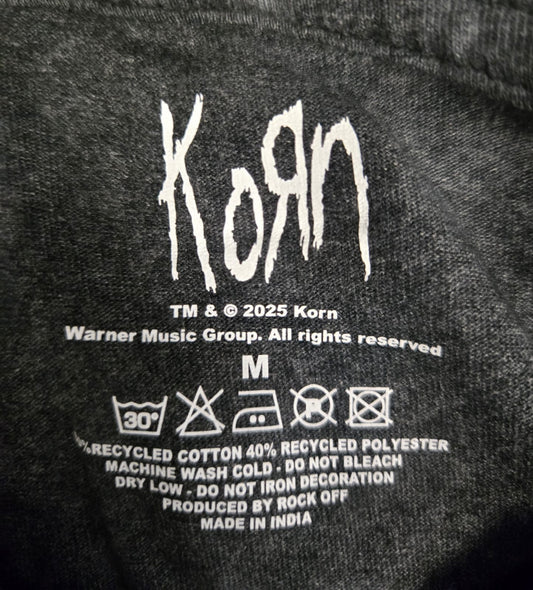 Korn: Acid-Wash Logo Graphic Tee